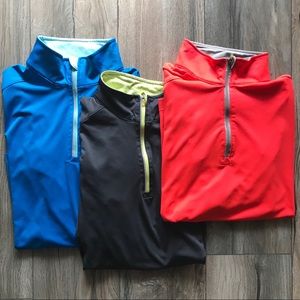 3 athletic pull overs!